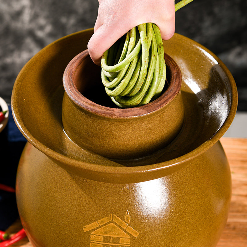 泡菜旧弄老式坛子四川家用土陶腌菜加厚陶瓷密封罐