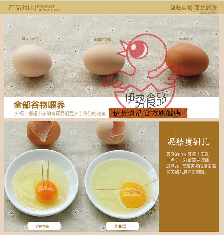 伊势卵新鲜鸡蛋 谷物粮食饲养营养鸡蛋可生食无菌蛋240枚 工业装