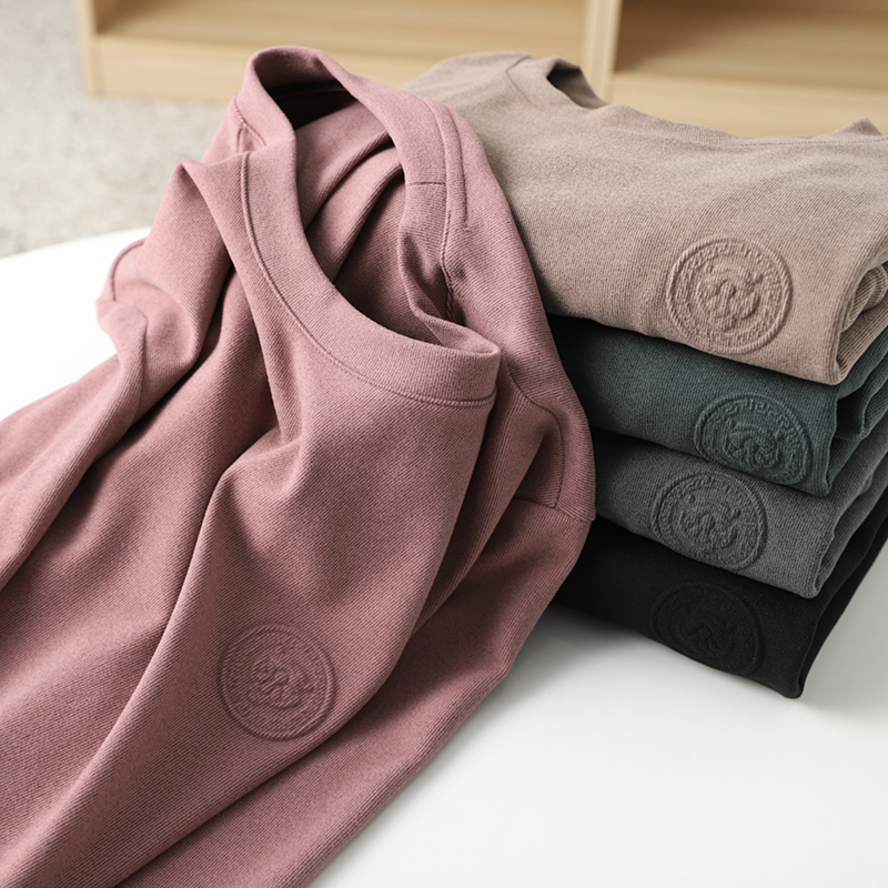 纳米绒！婴儿级软糯！外贸原尾单尾货剪标长袖打底内搭卫衣男外套