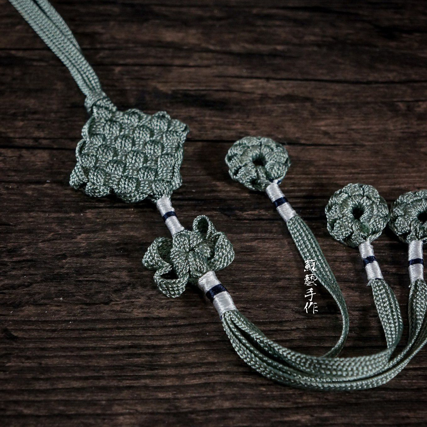 盘长团传统中国结手工编织绳结挂饰打圈款配饰挂件中国结