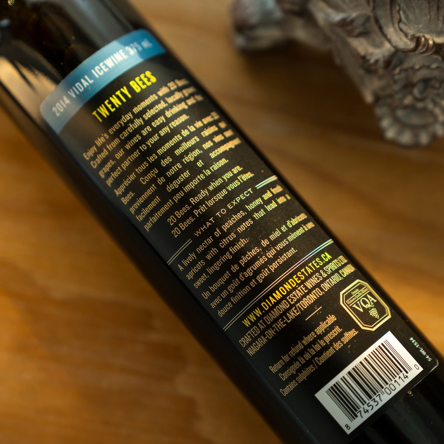 女士挚爱加拿大vqa冰酒原瓶进口20bees蜂蜜白冰葡萄酒icewine