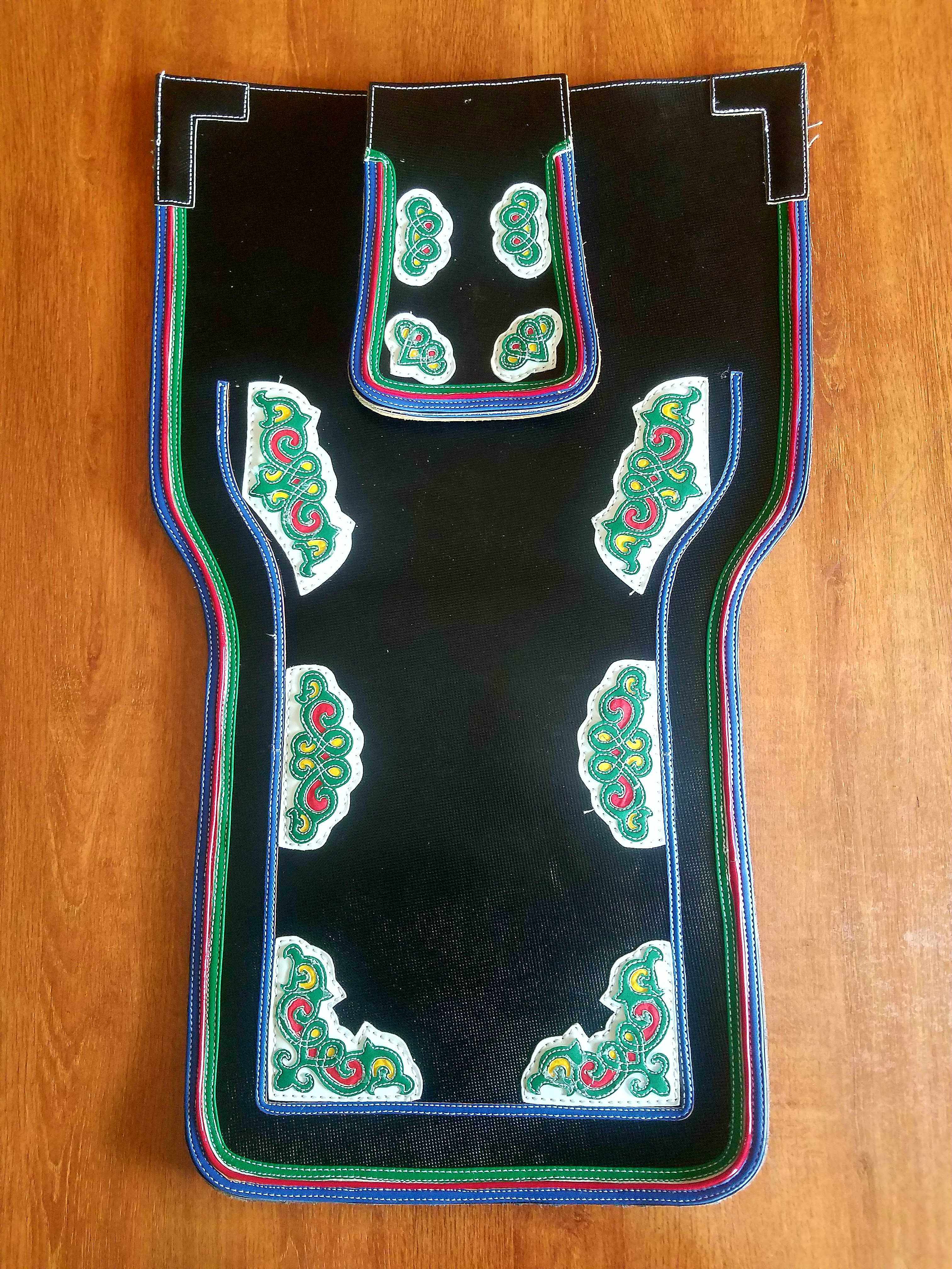 蒙古族新款2020马鞍冁大花边云牛皮图腾少数民族马具马马鞍