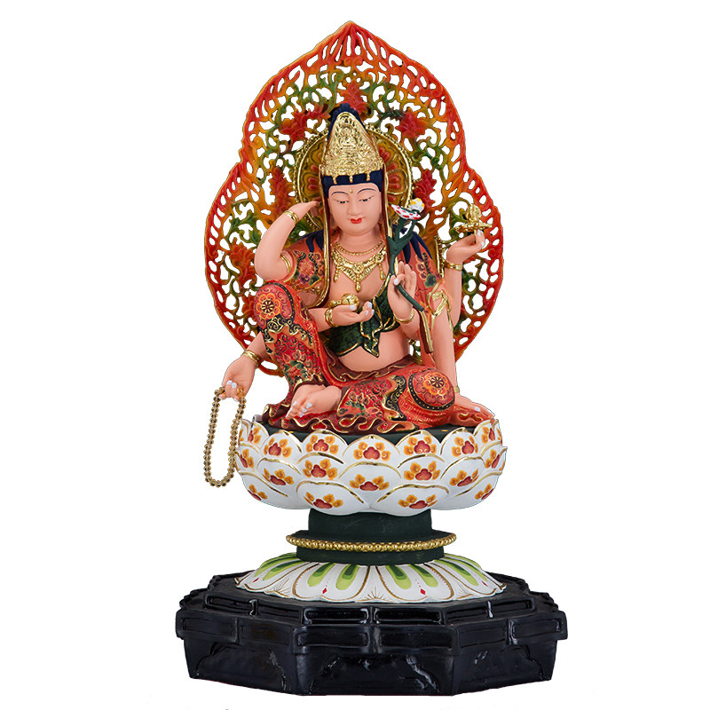 如意观音树脂佛像手工密彩敦煌六臂观世音密宗摆件