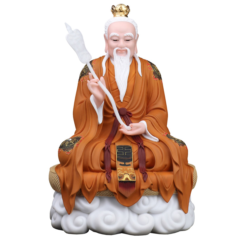 16寸三清清道太上老君元始道德灵宝天尊道教摆件