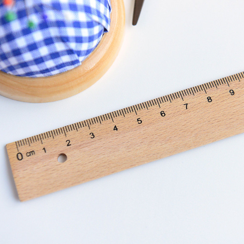 手工diy缝纫缝纫工工具尺子榉木尺直尺环保木尺尺子