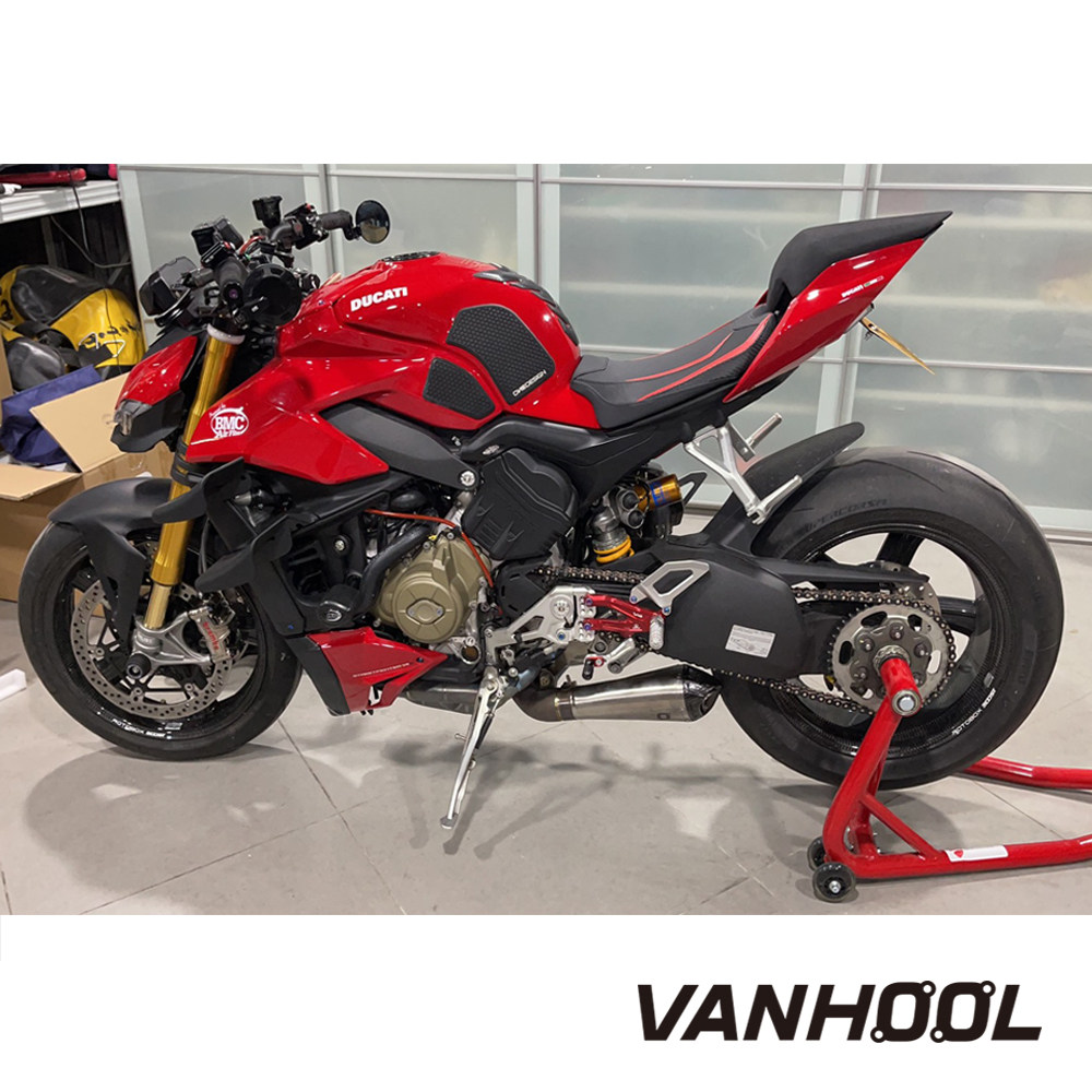 排气管vanhool万虎2018杜卡迪v4钛合金摩托车改装破解摩托车排气管