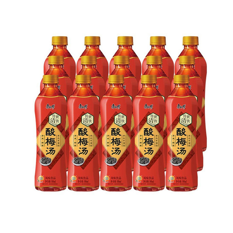 箱包康师傅传世清饮酸梅汤500ml15瓶整箱清爽解腻酸梅汤