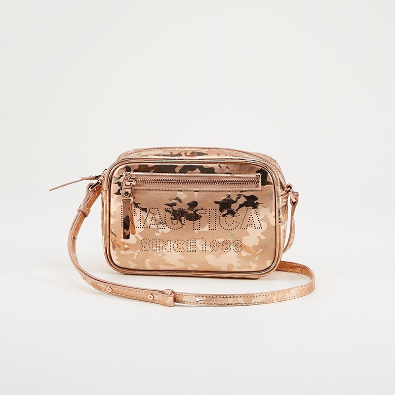 nautica诺帝卡女士迷彩亮面单肩斜挎相机包原929元通用款女包