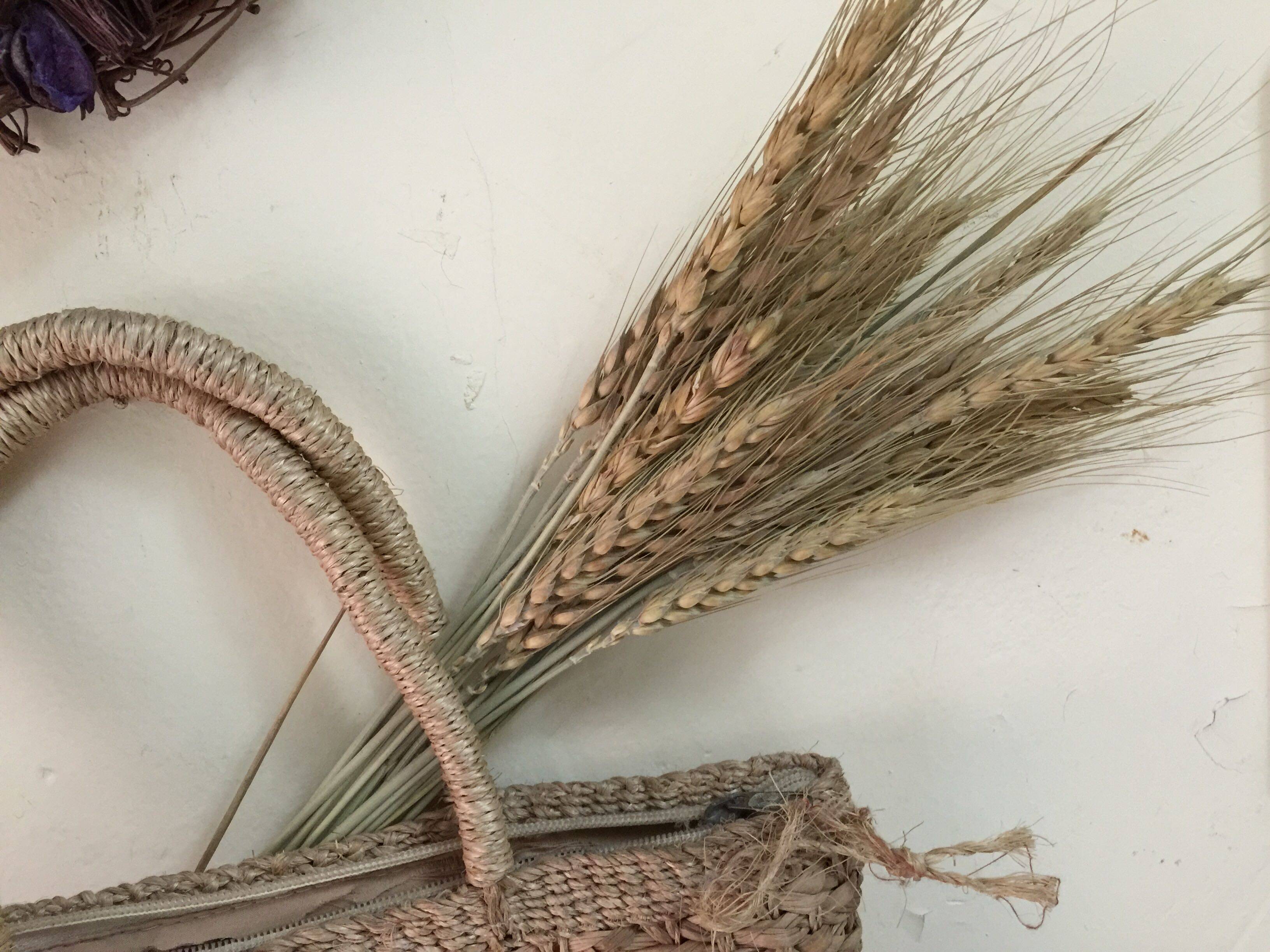 干花zakka天然麦穗饱满长枝摆件配件插花乡村风干花