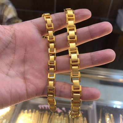 精品黄金情侣手表链足金9999时尚设计款型男女款生日款年中大促