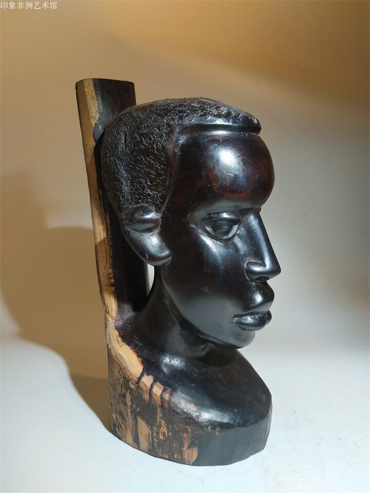 新品限量非洲进口乌木雕刻人像红木摆件家居木雕