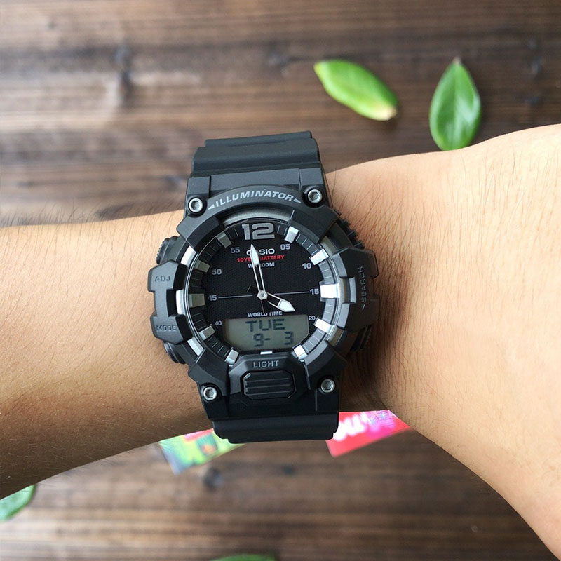 卡西欧casio十年电力学生男潮流双显运动手表hdc-700-1a/3a2/3a3