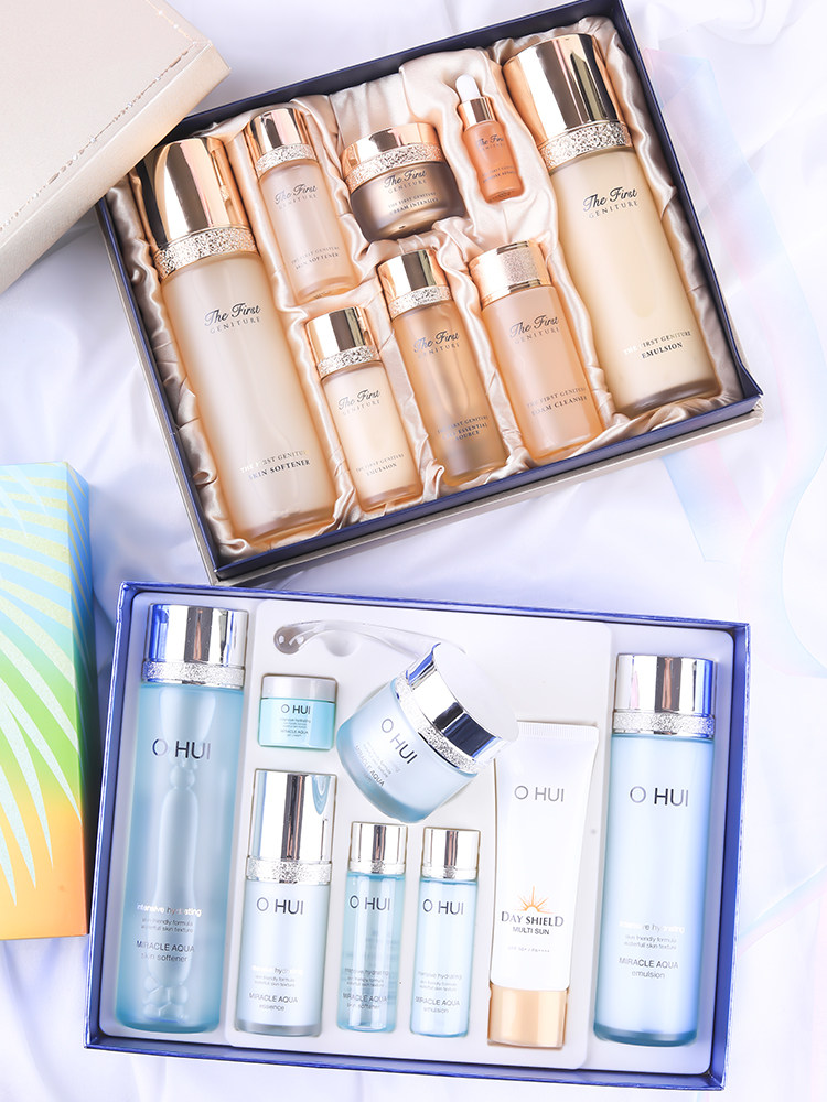 韩国正品 ohui欧惠极致套装 逆时空 奇迹补水套盒 水乳安瓶精华