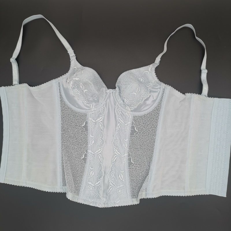 婷美内衣春夏季薄款网纱透气冰爽丝调整型长文塑身上衣