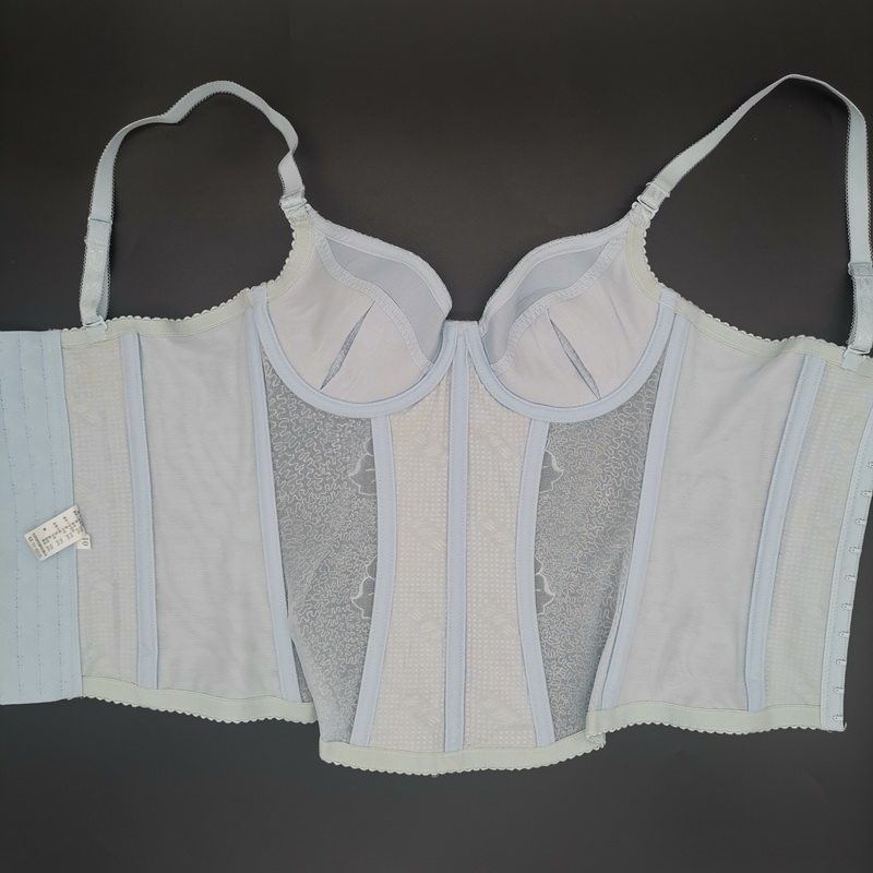 婷美内衣春夏季薄款网纱透气冰爽丝调整型长文塑身上衣