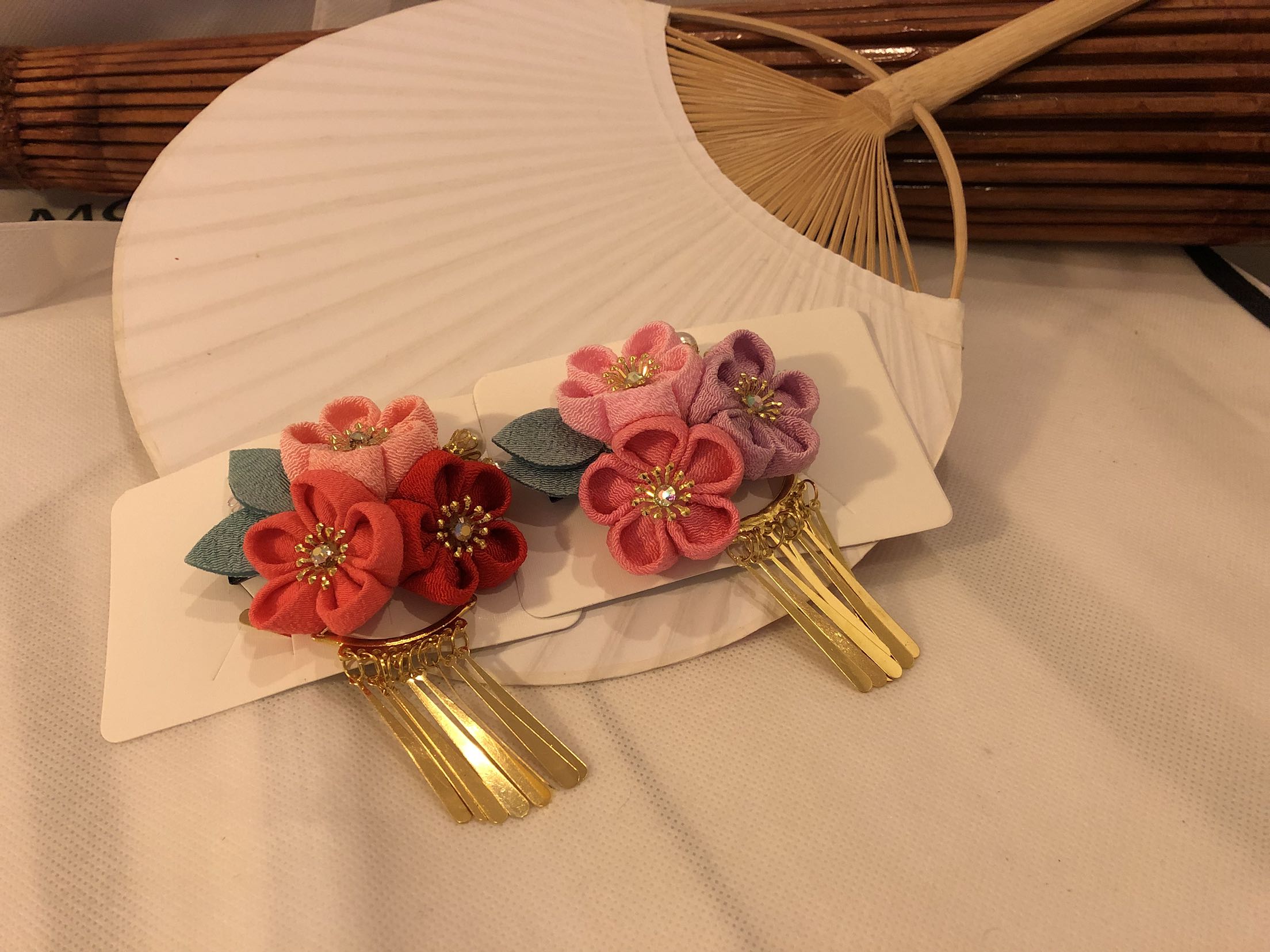 发饰和服和风发簪配件日本浴衣日式少女绢花发饰