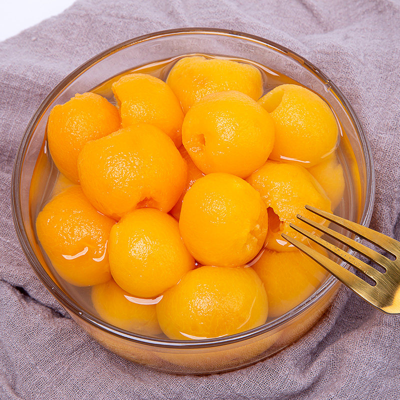枇杷罐头3kg大罐商用3公斤饭店冷饮水果捞网水果罐头