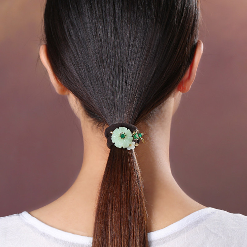 民族头饰国风弹力皮筋马尾盘发民族风复古发饰发饰