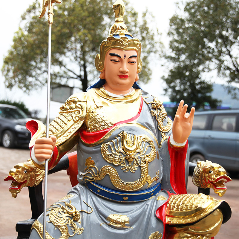 二郎神佛像寺庙神像杨戬摆件居家供奉1米摆件