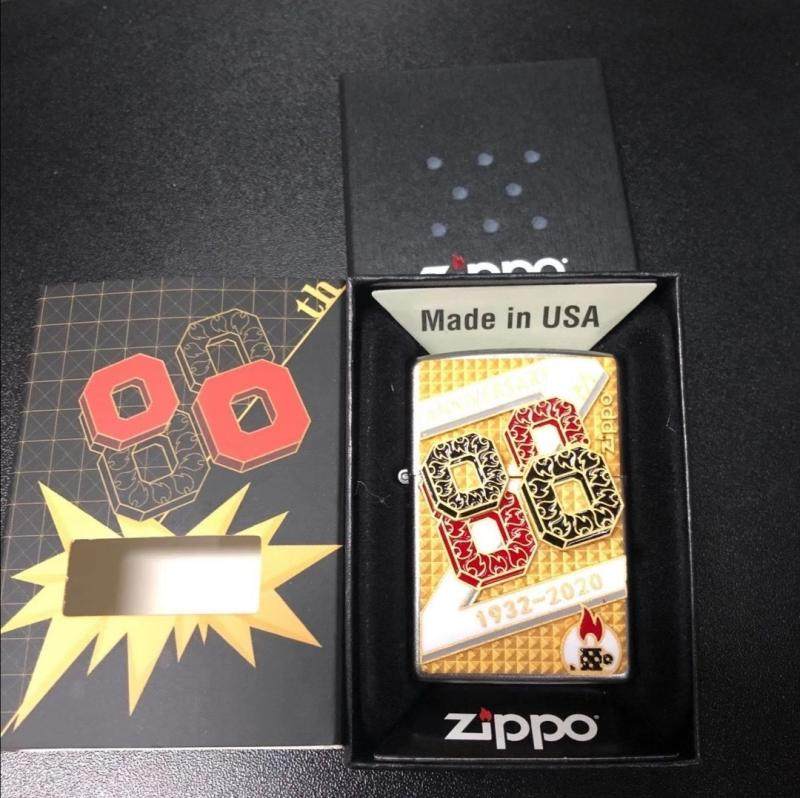正版zippo打火机新款88周年亿只纪念惊喜徽章zippo
