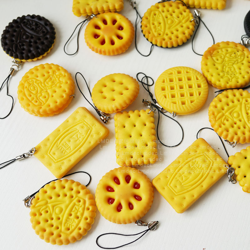 仿真夹心饼干模型 lmdec糕点心装饰品假花假水果碟盘软装摆设