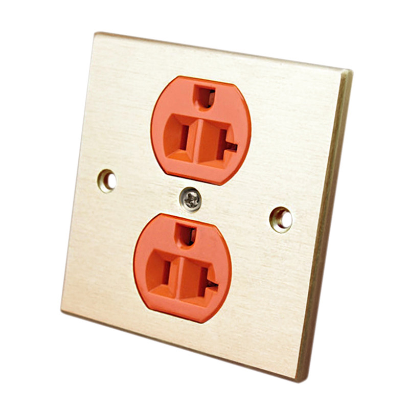 插座kingsnake发烧音响电源美式面板纯铜铜美hifi插座