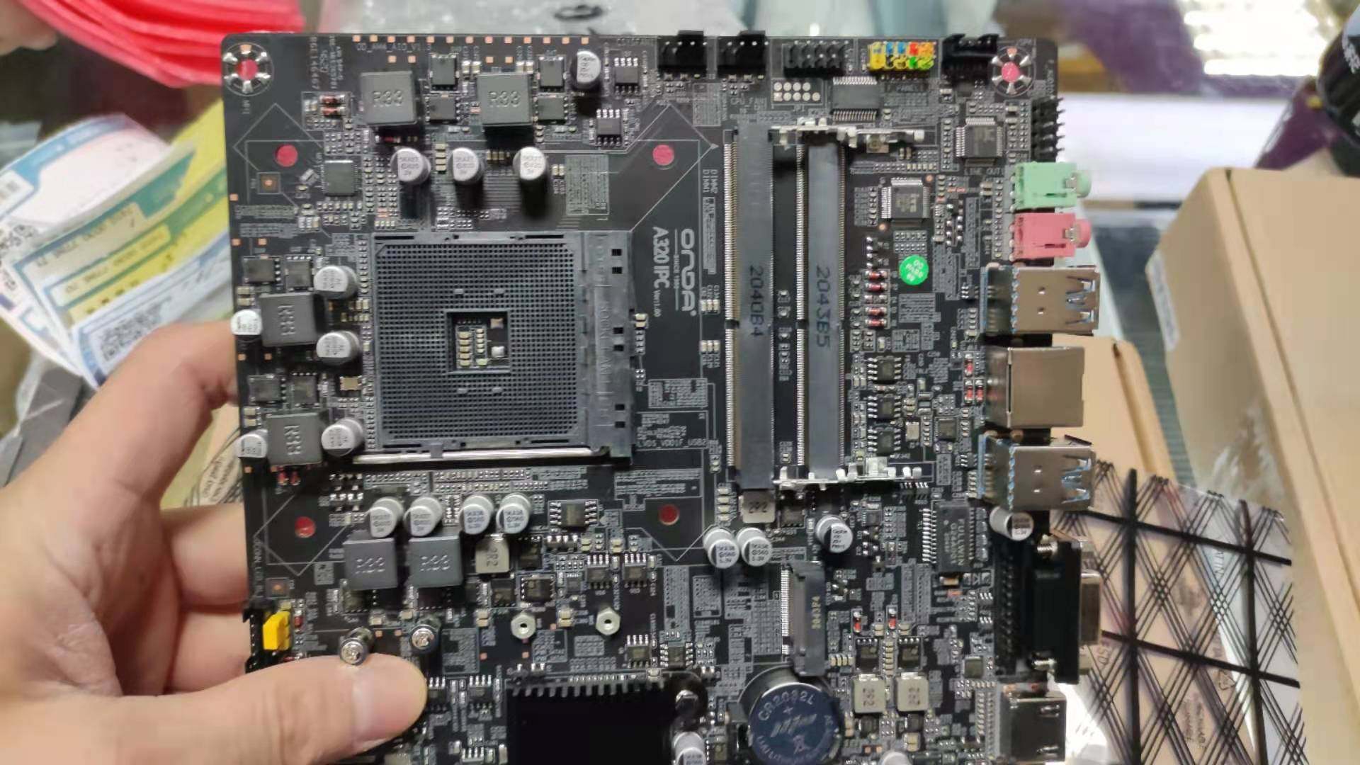 onda昂达a320ipcdc供电am4迷你工控一体机主板主板