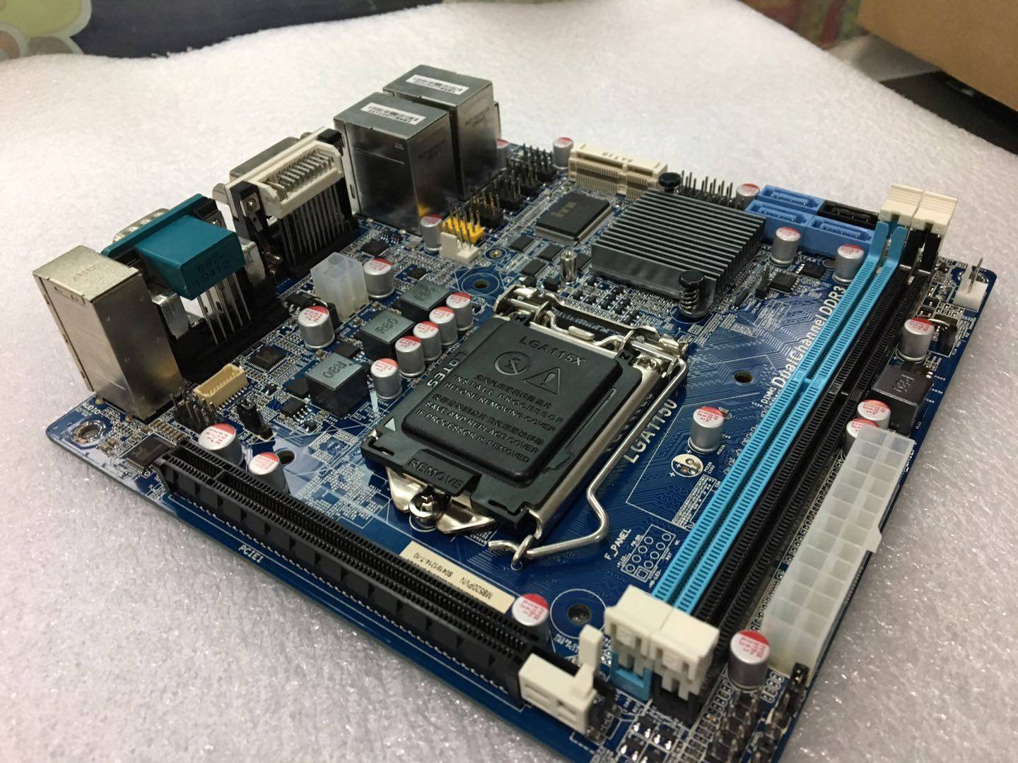 悦升b85d工控主板双网6com/msata软路由nas/usb3.0/h81