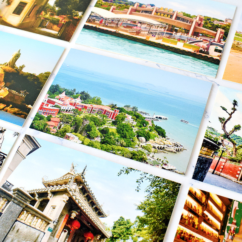 中国厦门鼓浪屿风景明信片旅游景点纪念品礼物文艺贺卡贺卡