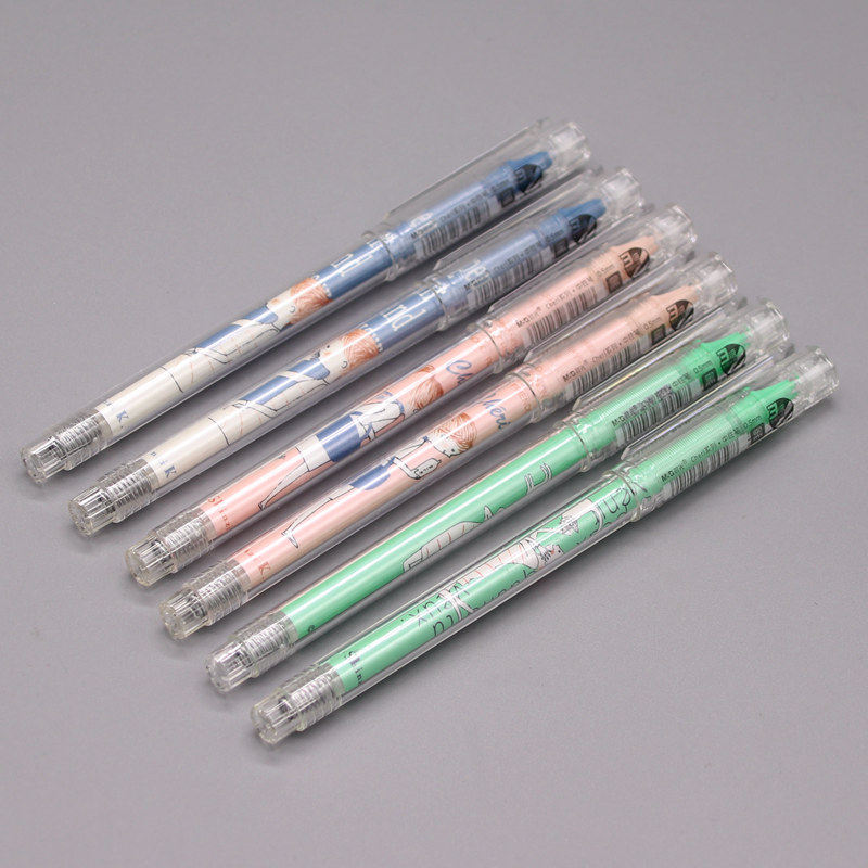 晨光文具cheri中性笔3倍大容量0.5笔芯全针管水笔小清新水笔b7102