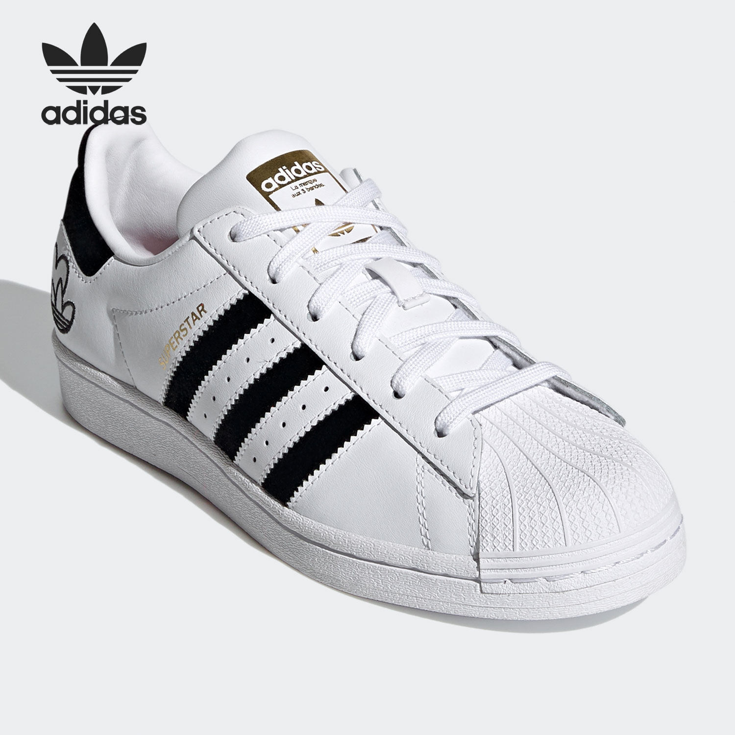 adidas阿迪达斯正品三叶草春季新款女子金标贝壳头运动鞋运动休闲鞋