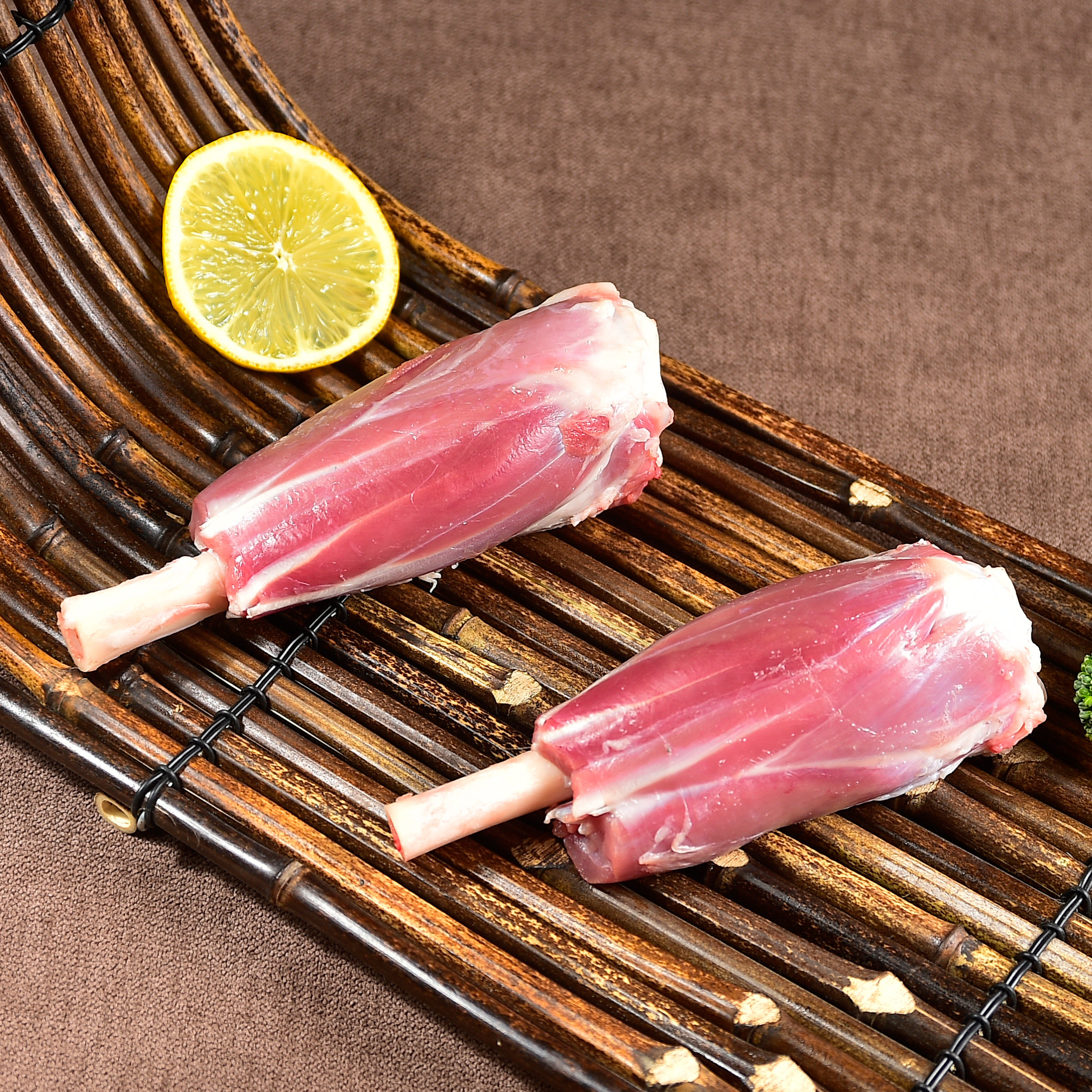 宁夏盐池滩羊羊肉新鲜羊羔小腿1斤羊腱内蒙古生羊肉