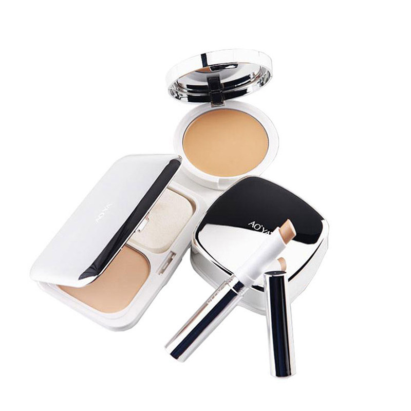 aoya奥雅四件件套粉底霜遮瑕膏化妆化妆品品美彩妆套装