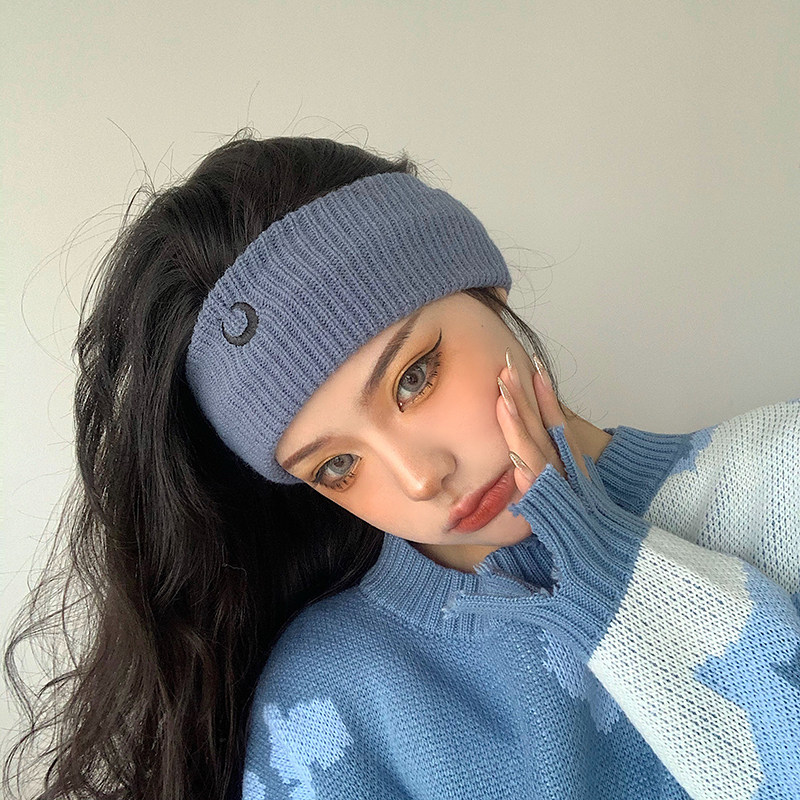 日系秋冬针织发带女韩版网红毛线发箍运动头带发饰