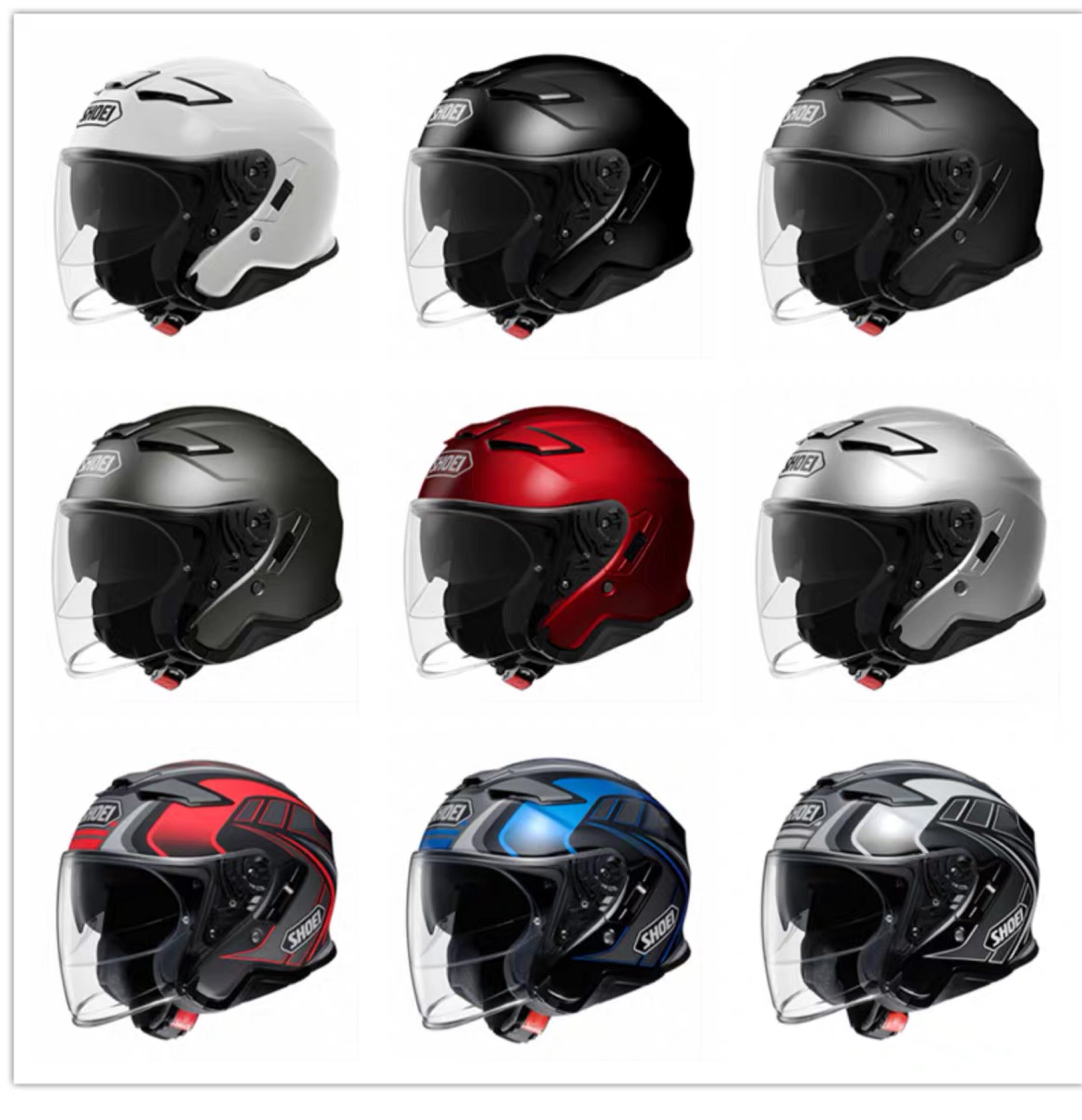 现货日本原装进口shoeij-cruise2摩托车头盔男双镜片半盔摩托车头盔