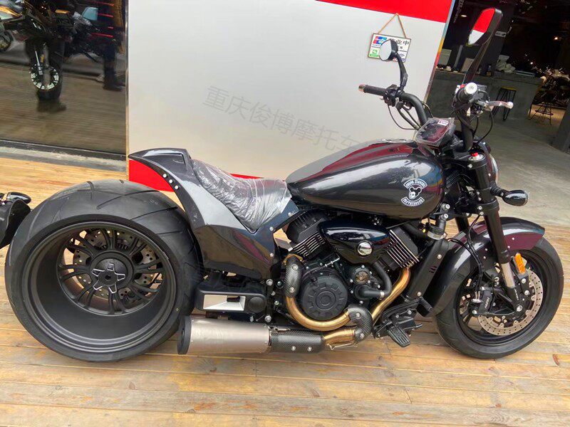 建设金刚狼800摩托车复古太子车abs双缸水冷巡航哈雷机车 可上牌-mc
