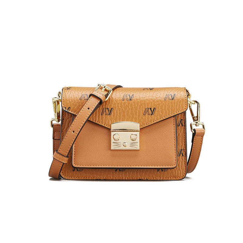 意尔康包包2020新款潮女包风琴包经典链条包印花小包邮差包斜挎包