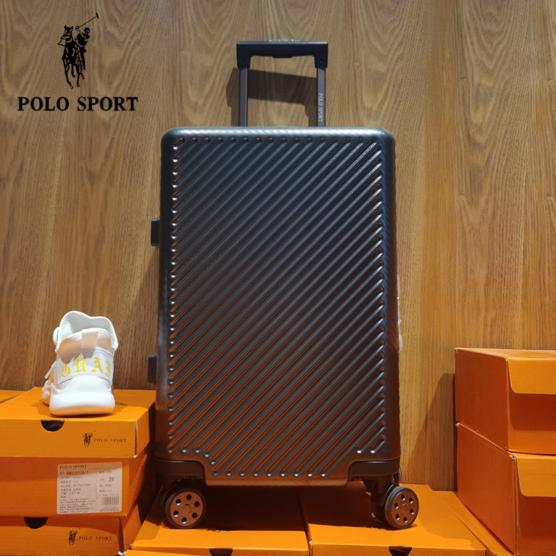 polosport保罗运动25寸超轻轻旅行拉杆箱女铝箱子旅行箱