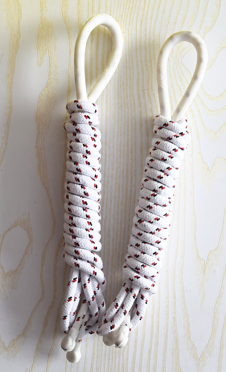 无柄压胶短绳学生跳绳棉纱4米单人多人人用跳绳