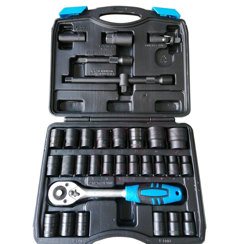 东良大飞32件黑色工具套装ny-tz32ph六角套筒8-32组合套装