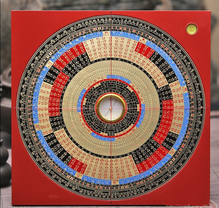 妙如意李居明风水李氏三元罗盘玄空星罗新款蓝光摆件