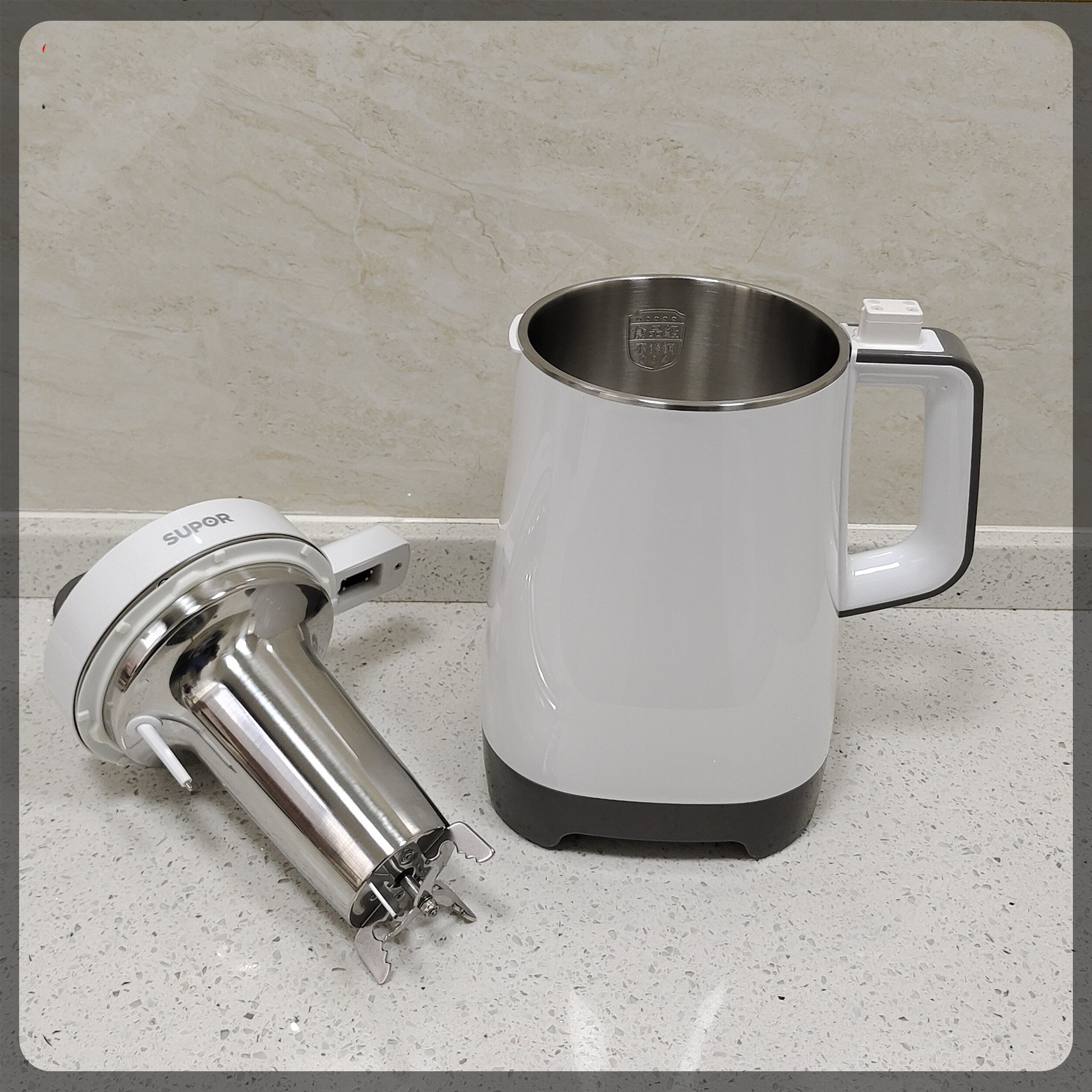 supor苏泊尔dj12bp17e破壁豆浆机12升24人智能预约304不锈钢