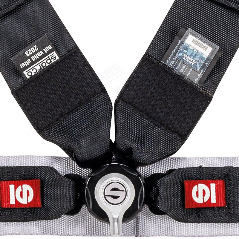 赛车斯巴科sparco四点点式安全带04716m1肩带fia认证安全带及调节器