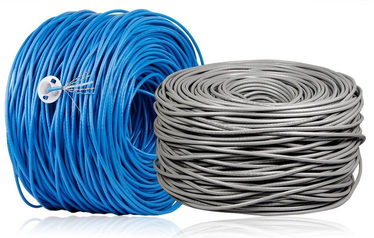 安普超五类高速网线国标工程布线poe监控线门禁线8芯整箱305米