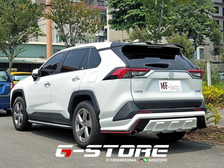 适用于2020款丰田rav4改装大小包围荣放专用前唇汽车包围