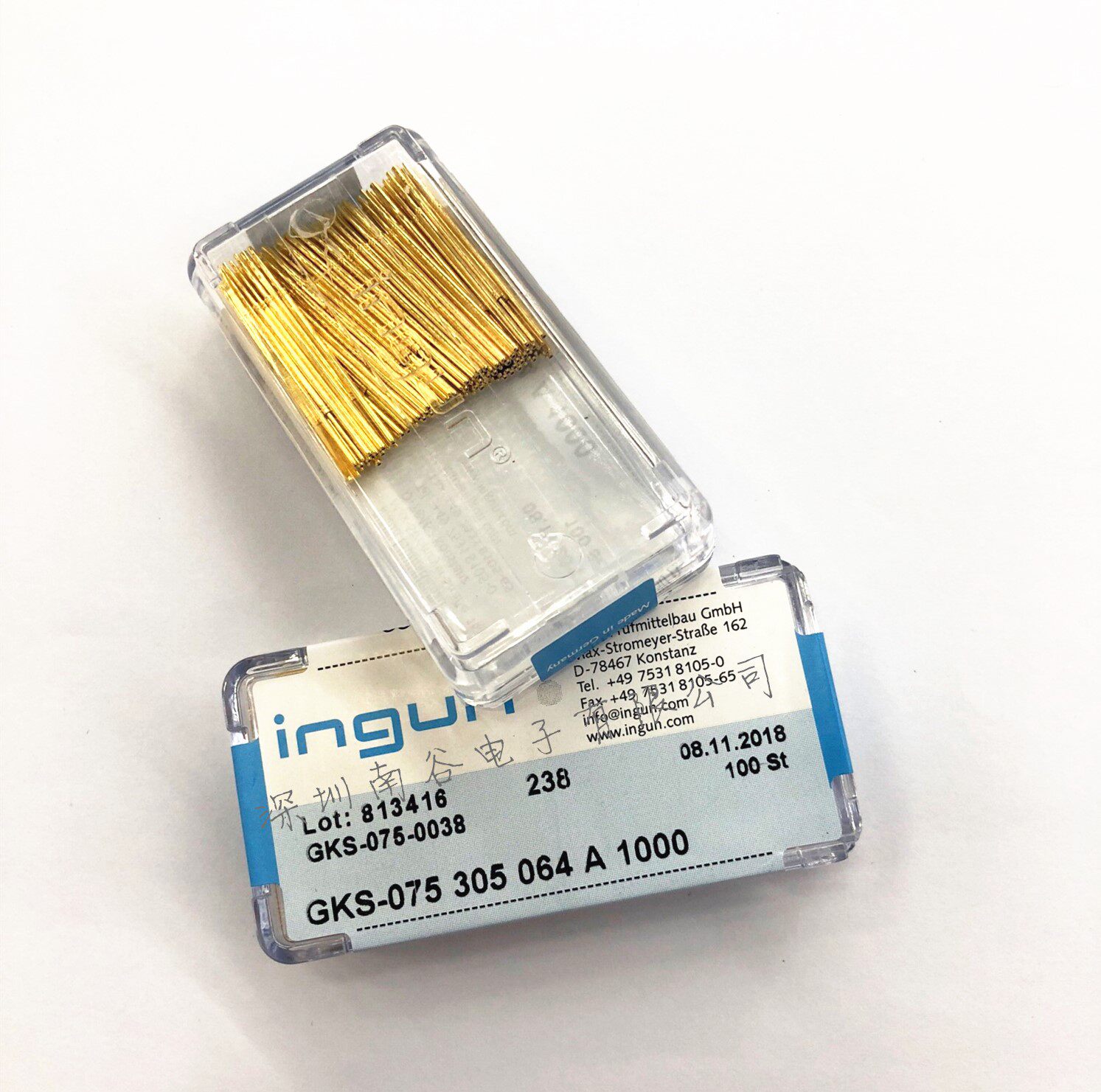 台湾ingun英钢测试探针gks075305064a1000064mm镀金金圆75mil其它元