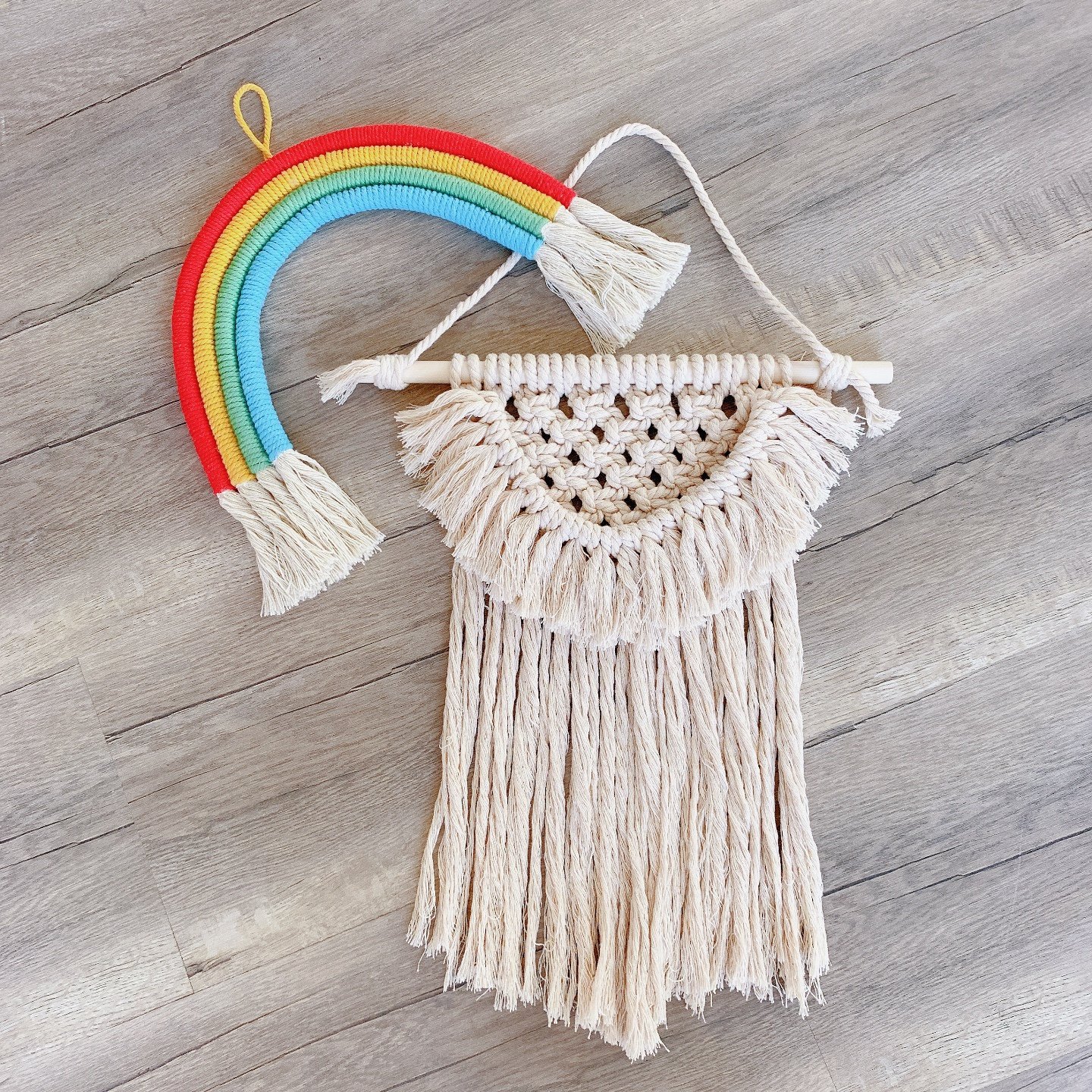 北欧棉线手工编织裙边挂毯墙挂波西米亚背景墙壁饰壁饰