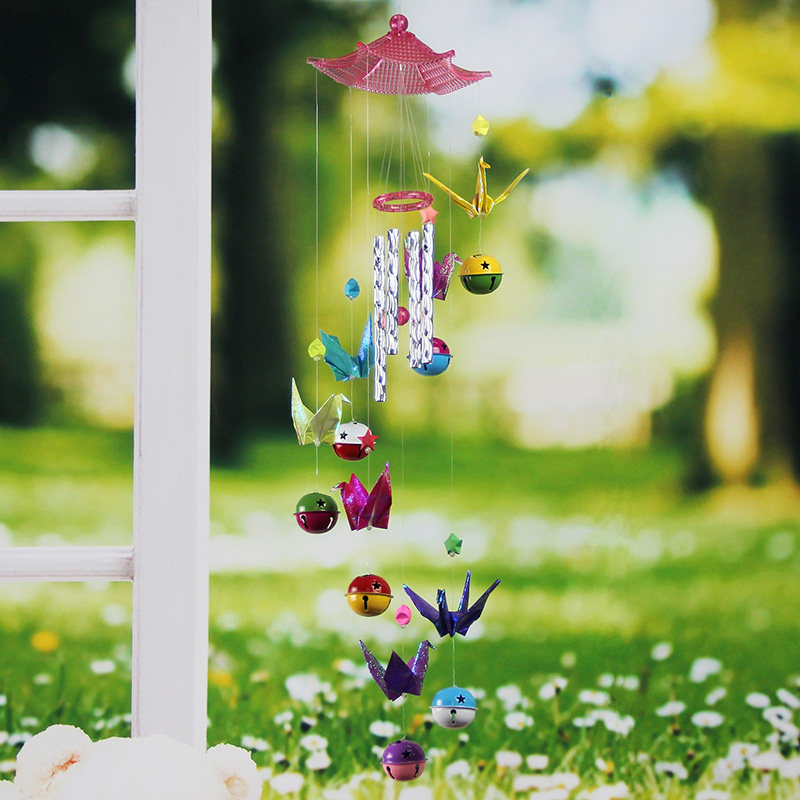 diy材料幸运星千纸鹤风铃房地产暖场亲子活动学生风铃及配件