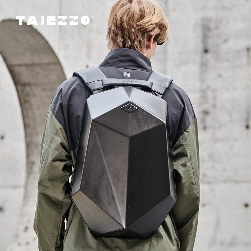 tajezzo探迹多面体机甲背包电脑包书包双肩包摩托骑行骑士包