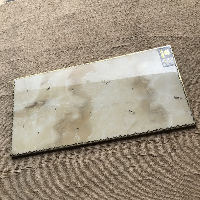 仿玉石抛晶砖300x600 轻奢厨房卫生间阳台防滑地砖墙砖 k金砖瓷片